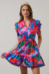 Exene Floral Gerica Shift Mini Dress