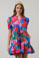 Exene Floral Gerica Shift Mini Dress