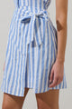 Joncy Striped Dalie Sleeveless Mini Dress