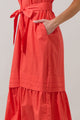 Reya Pleated Midi Dress