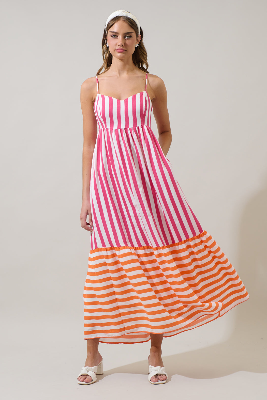 lille maxi dress Petal and Pup Women's Lillee Tiered Maxi Dress