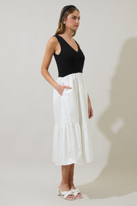 Selina Mix Midi Dress