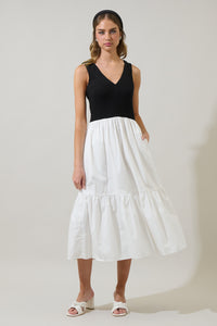 Selina Mix Midi Dress
