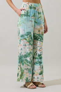 Piti Town Snipy Wide Leg Pants