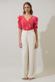 Rania Floral Chancellor Ruched Sleeve Blouse