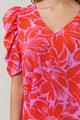 Rania Floral Chancellor Ruched Sleeve Blouse