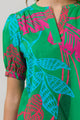 Meig Tropical Neli Split Neck Top