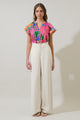 Lanus City Ayla Split Neck Top