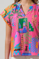 Lanus City Ayla Split Neck Top