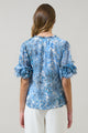 Tierra Floral Endry Ruffle Blouse
