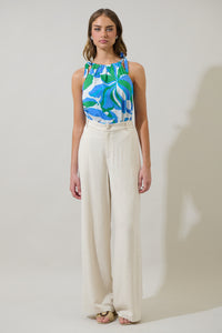 Pansie Floral Marra Sleeveless Top