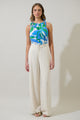 Pansie Floral Marra Sleeveless Top