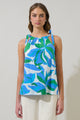 Pansie Floral Marra Sleeveless Top