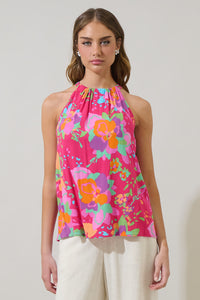 Himera Floral Oran Sleeveless Top