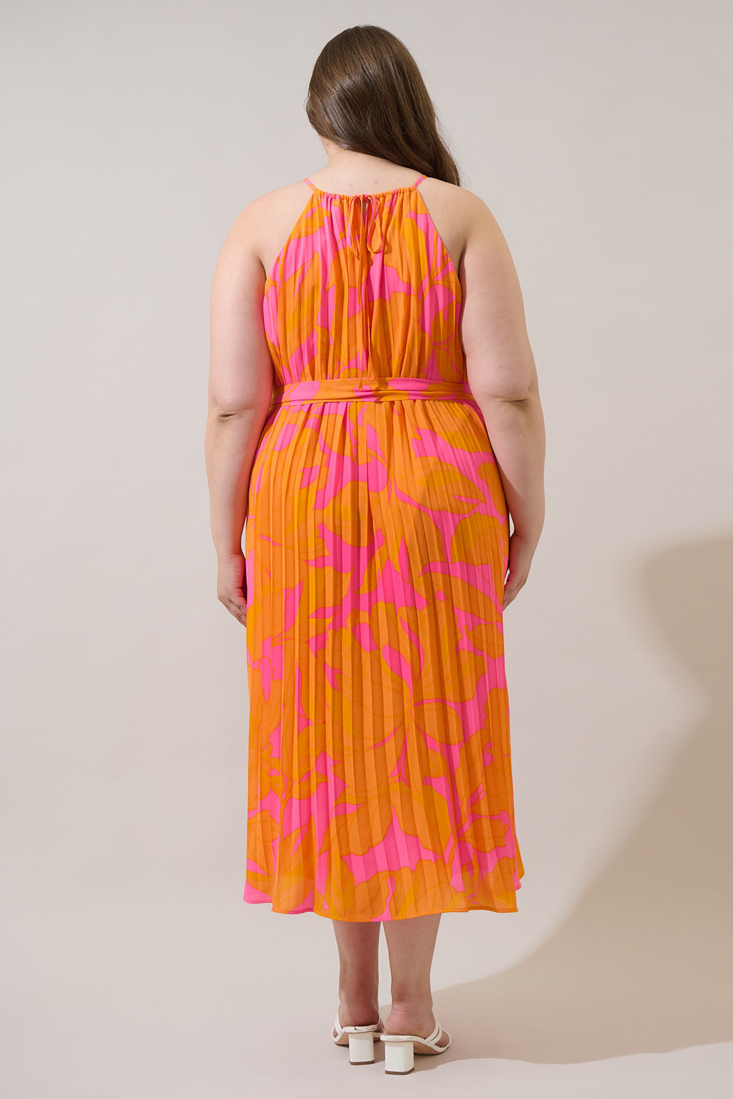 orange dress curve Plus Size Tideline Bodycon Dress