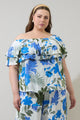 Zurie Floral Talisy Off Shoulder Top Curve