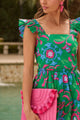 Cabina Floral Ruffle Tiered Mini Dress