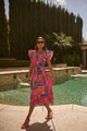 Lanus City Dillan Midi Ruffle Dress