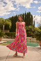 Himera Floral Kells Smocked Maxi Dress