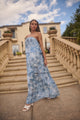 Tierra Floral Briary Strapless Maxi Dress