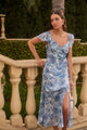 Tierra Floral Nadia Ruched Midi Dress