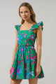 Cabina Floral Ruffle Tiered Mini Dress