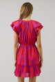 Arona Floral Baden Ruffle Mini Dress