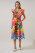 Breezy Palms Tiarna Ruffle Midi Dress