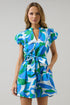 Pansie Floral Orela Shift Mini Dress