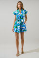 Pansie Floral Orela Shift Mini Dress