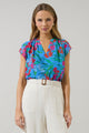 Finy Floral Souris Pleated Blouse