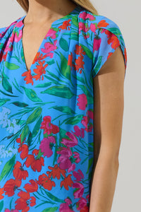 Finy Floral Souris Pleated Blouse