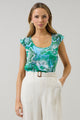 Tanti Floral Ismay Ruffle Top