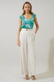 Tanti Floral Ismay Ruffle Top