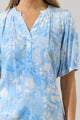 Seraphina Floral Vani Split Neck Top