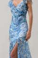 Tierra Floral Nadia Ruched Midi Dress