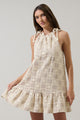 Norah Crochet Rumba Halter Mini Dress