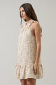Norah Crochet Rumba Halter Mini Dress