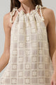 Norah Crochet Rumba Halter Mini Dress