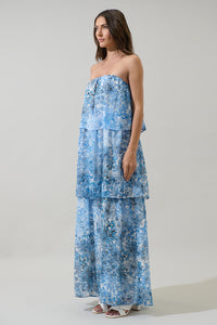 Tierra Floral Briary Strapless Maxi Dress