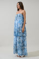 Tierra Floral Briary Strapless Maxi Dress