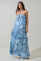 Tierra Floral Briary Strapless Maxi Dress