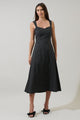 Junia Polka Dot Mizy Midi Dress