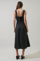 Junia Polka Dot Mizy Midi Dress