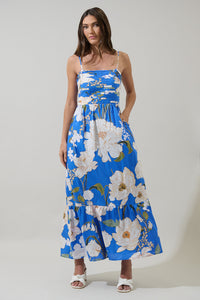 Roswell Floral Sima Pleated Maxi Dress