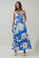 Roswell Floral Sima Pleated Maxi Dress