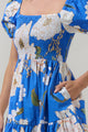 Roswell Floral Romiel Smocked Mini Dress