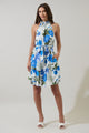 Zurie Floral Siana Halter Dress