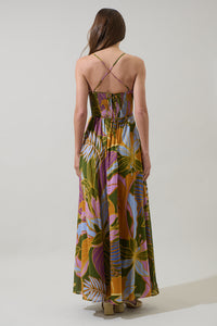 Lilburn Tropics Vidaly Smocked Maxi Dress