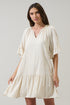 Annet Linen Shift Mini Dress